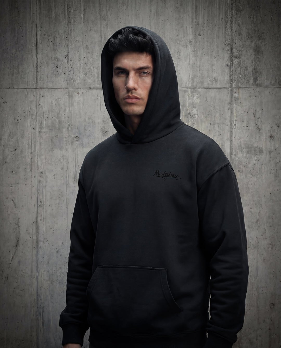 BLACKOUT Hoodie back graphic - tonal Racing Collective print