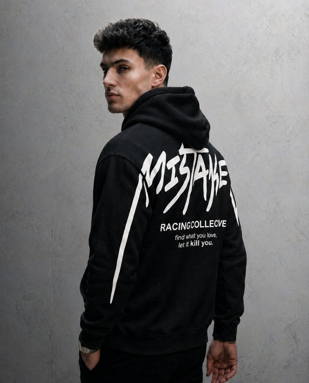 Black // Hoodie heavyweight 450 GSM cotton construction