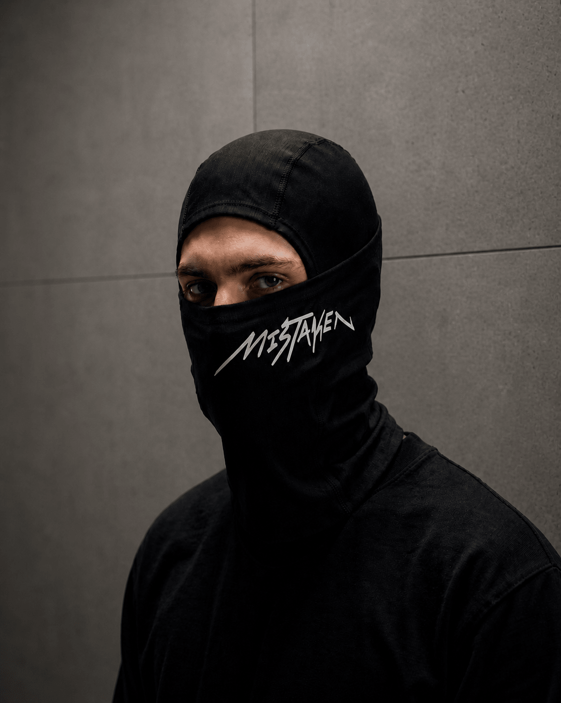 Black Balaclava - motorcycle face cover with breathable weave