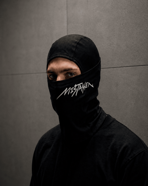 Black Balaclava - motorcycle face cover with breathable weave